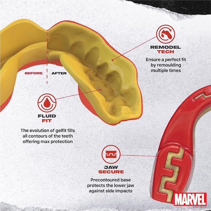 SAFEJAWZ Marvel Iron Man Mouthguard