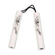 White Nunchaku Foam with Cord-8