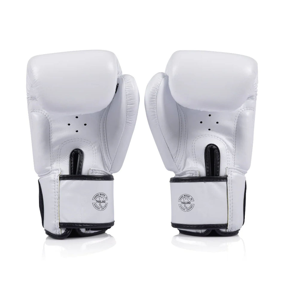 Fairtex BGV1C White Universal Microfibre Boxing Gloves