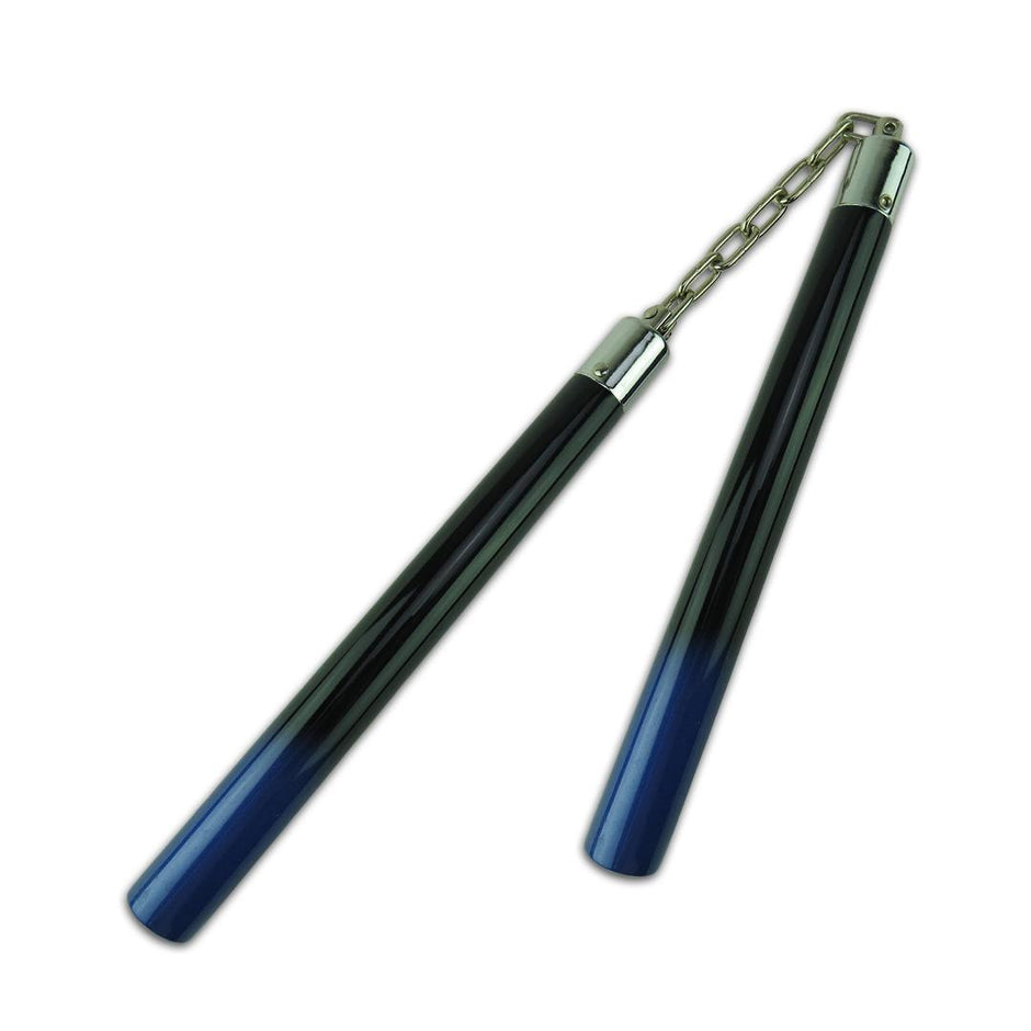 Graphite Nunchaku with BB-Black/Blue-12"