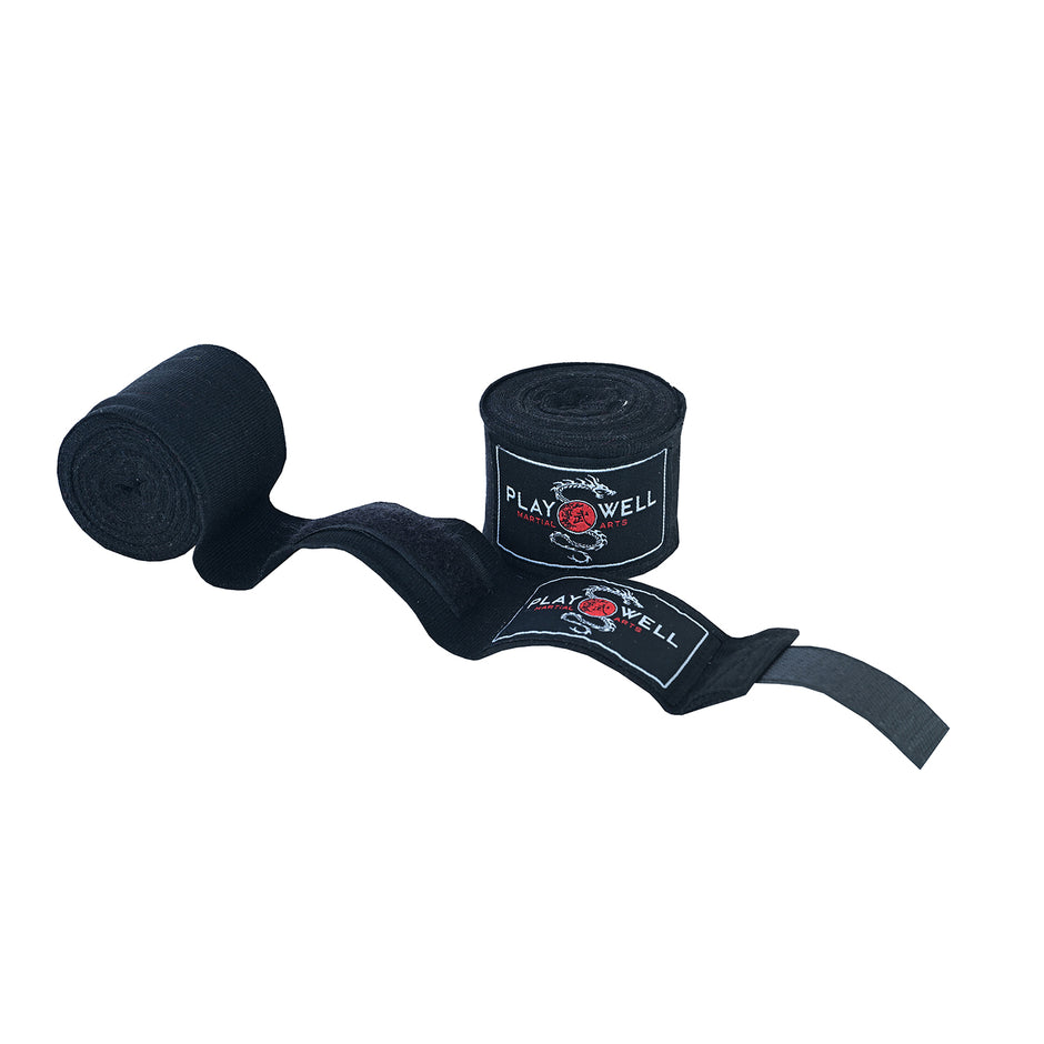 Childrens Black Boxing Hand Wraps Pair-2.5M