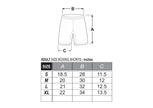 Plain Black Satin Boxing Training Shorts
