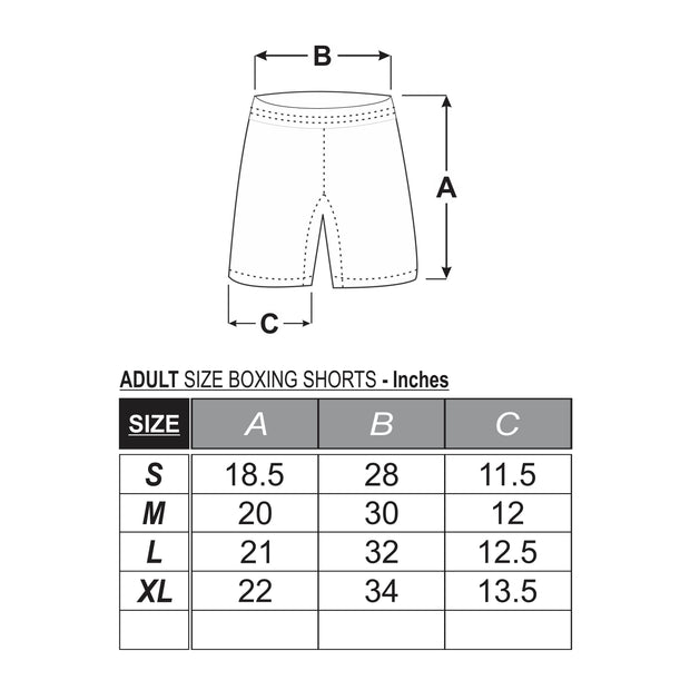 Plain Black Satin Boxing Training Shorts