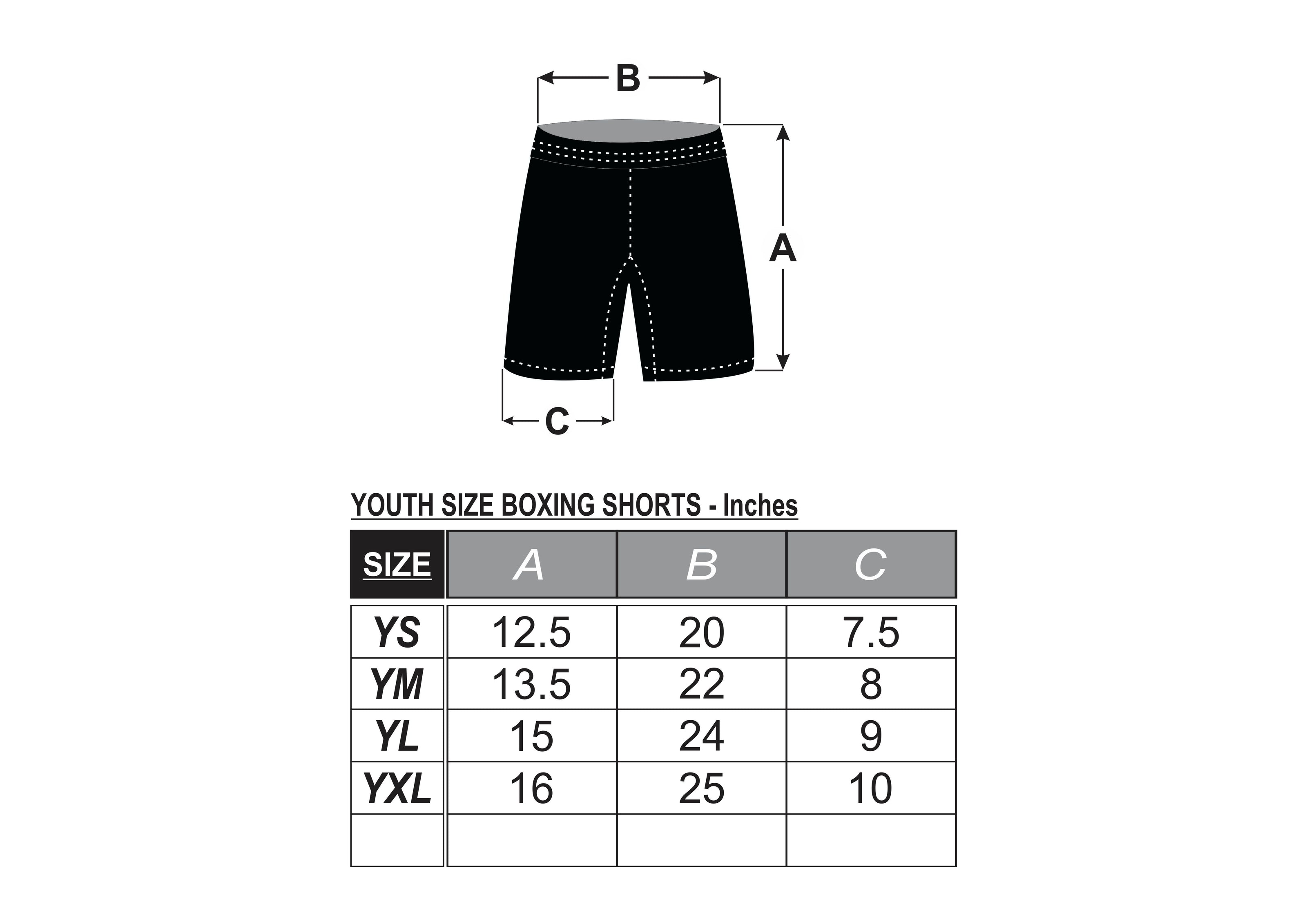 Childrens Competition Boxing Shorts-UK Flag