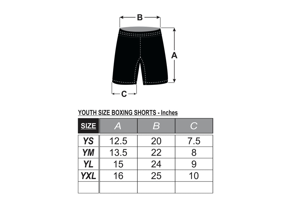 Childrens Competition Boxing Shorts-UK Flag