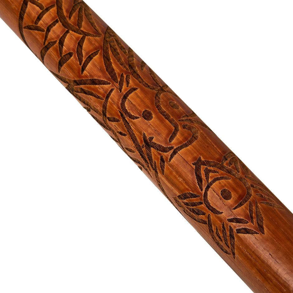 Bo Staff Carved Dragon-60