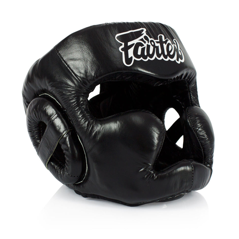 HG13 Fairtex Diagonal Vision Sparring Headguard-Black