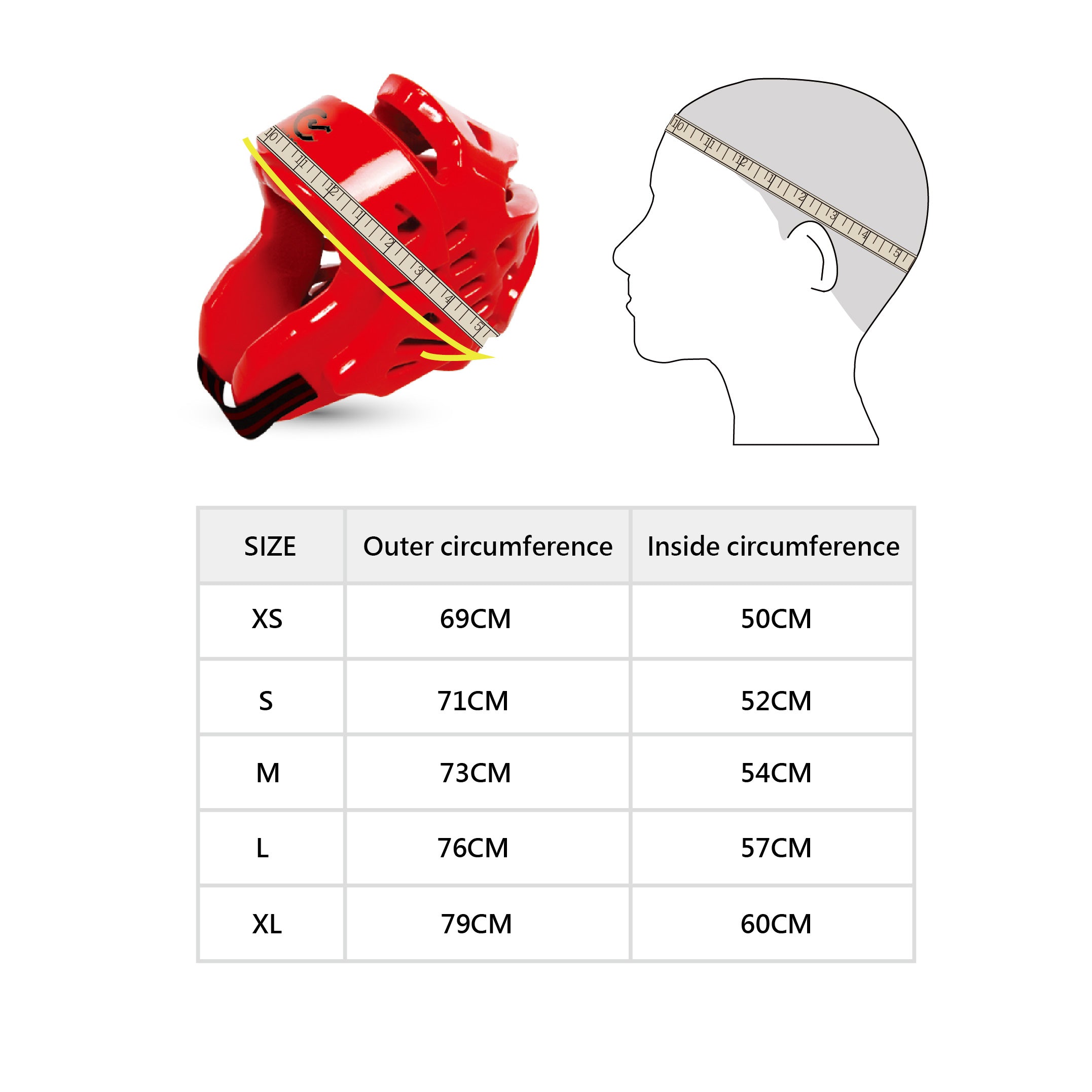 Dipped Foam Ultimate Headguard (Double Layer)-Red
