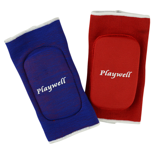 Elasticated Elbow Reversible Pads-Red/Blue
