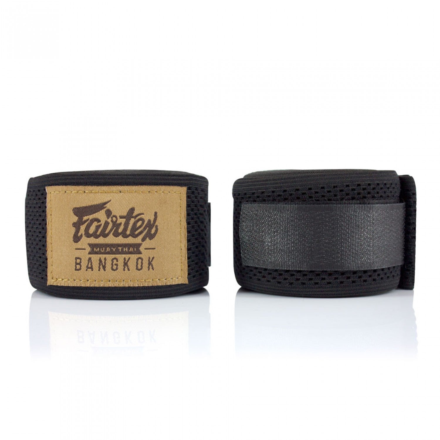 Fairtex Black Mesh Hand Wraps-4.5M