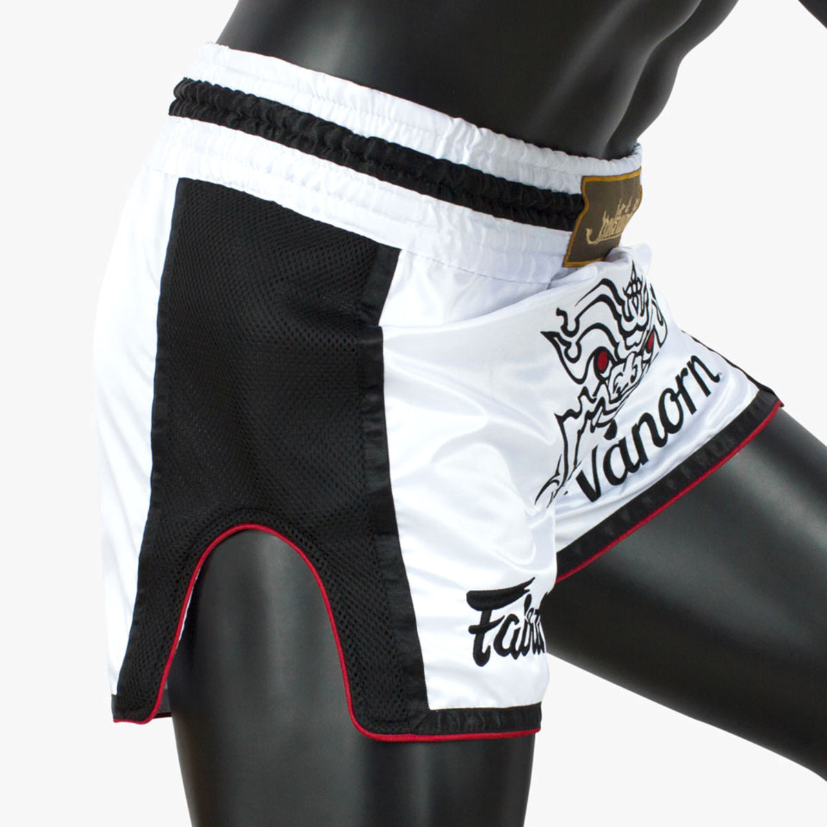Fairtex Vanorn Slim Cut Muay Thai Shorts-White