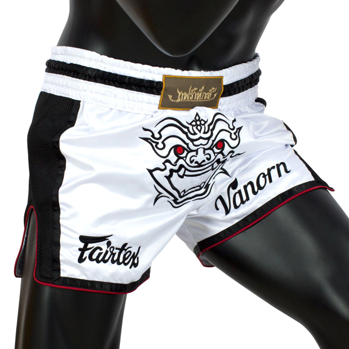 Fairtex Vanorn Slim Cut Muay Thai Shorts-White