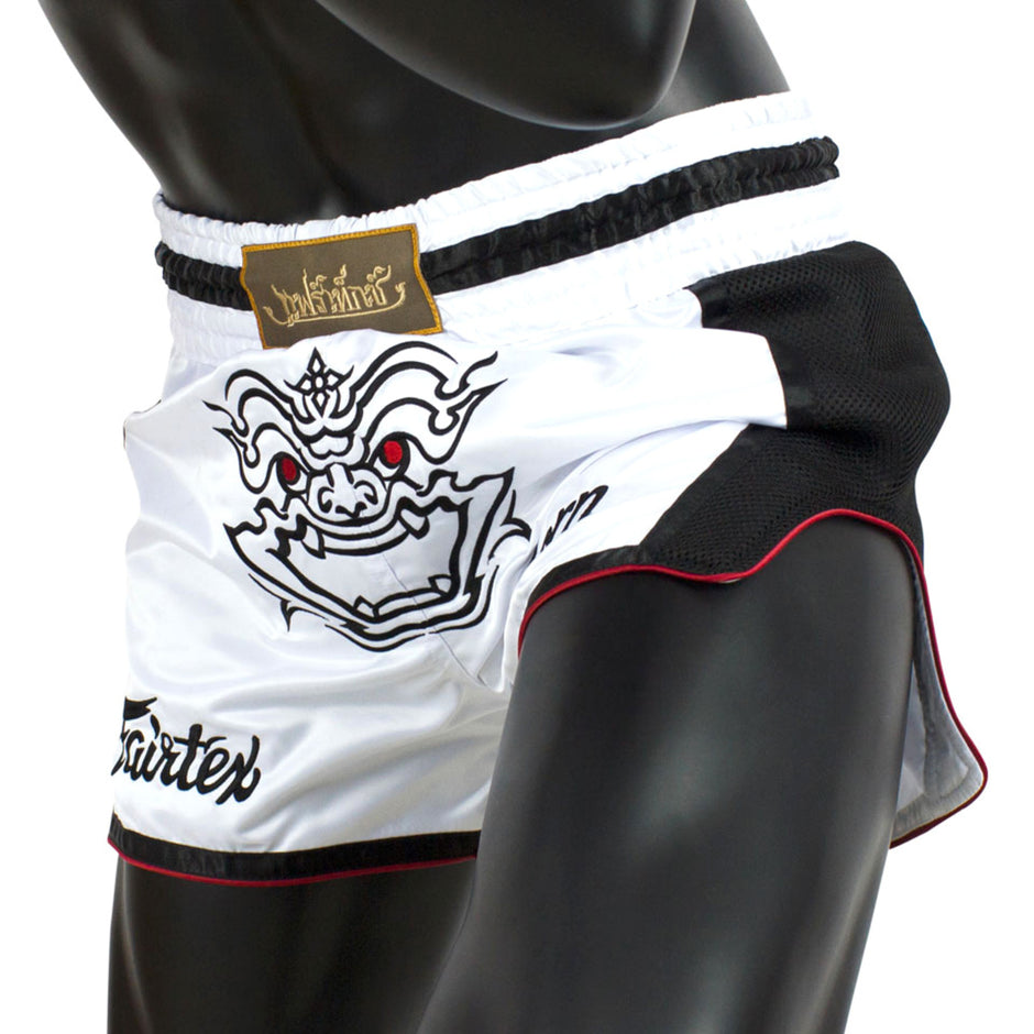 Fairtex Vanorn Slim Cut Muay Thai Shorts-White