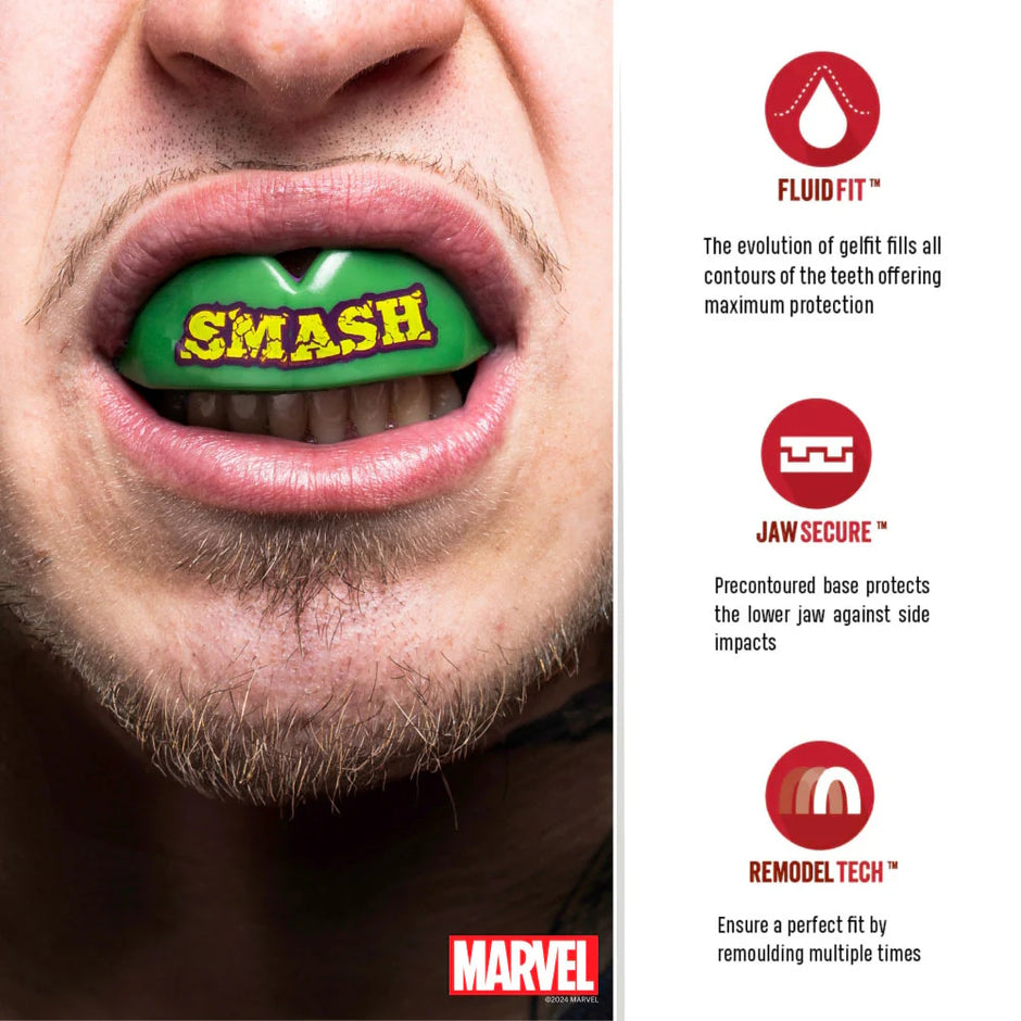 SAFEJAWZ Marvel Hulk Smash Mouthguard