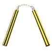 Foam Nunchaku with Chain Yellow/Black stripes-12