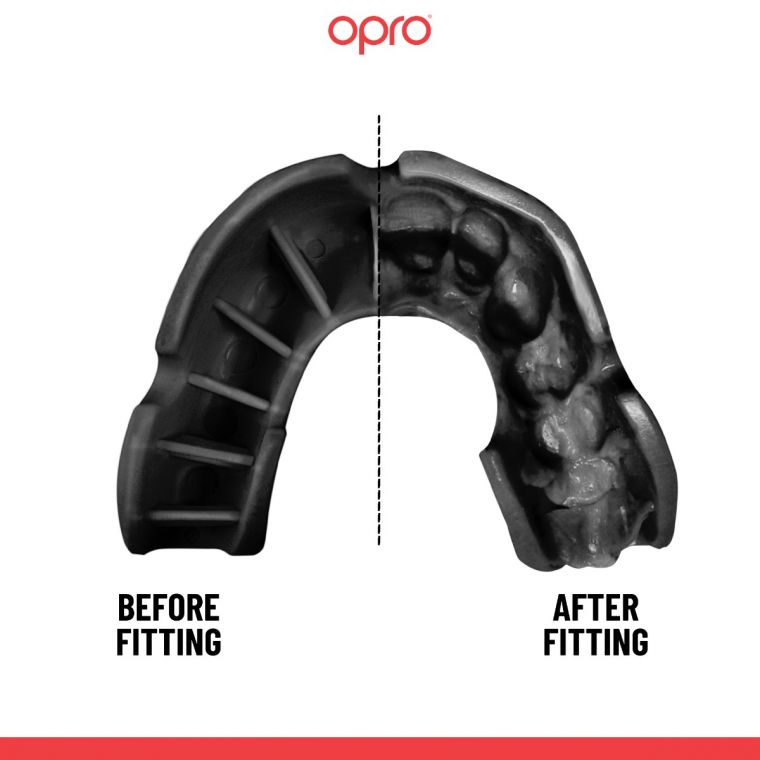 Opro UFC Kids Bronze Self Fit Mouth Guard-Black