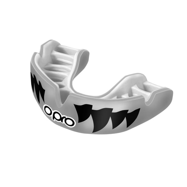 Opro Power Fit Silver Aggression Mouthguard-Kids