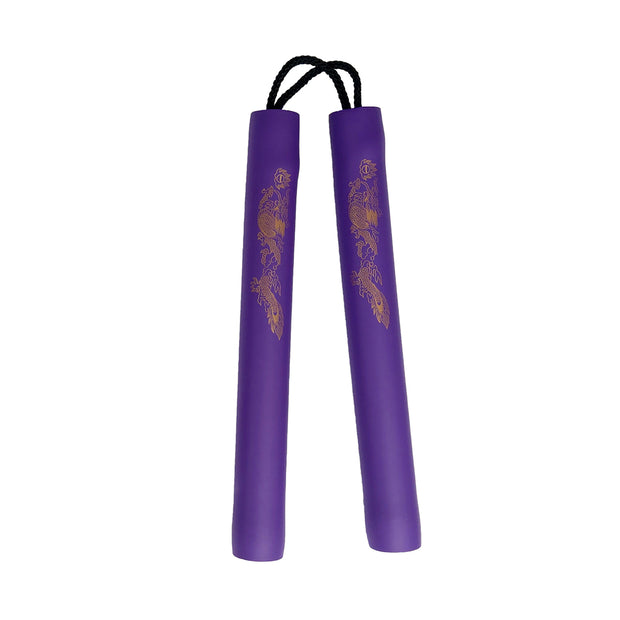 Nunchaku Foam Purple with Cord-8"