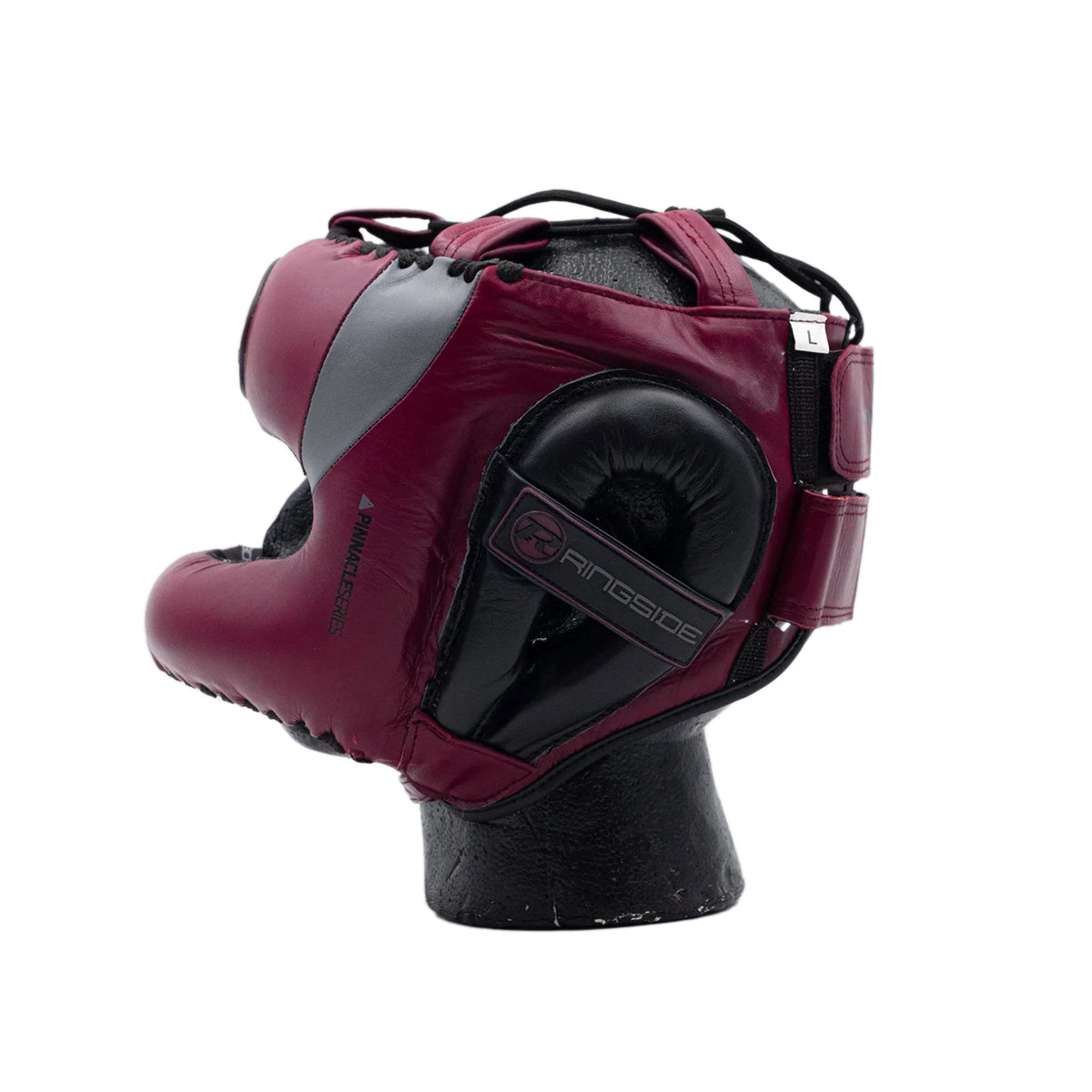 Ringside Pinnacle Series Leather Boxing Bar Head Guard-Maroon