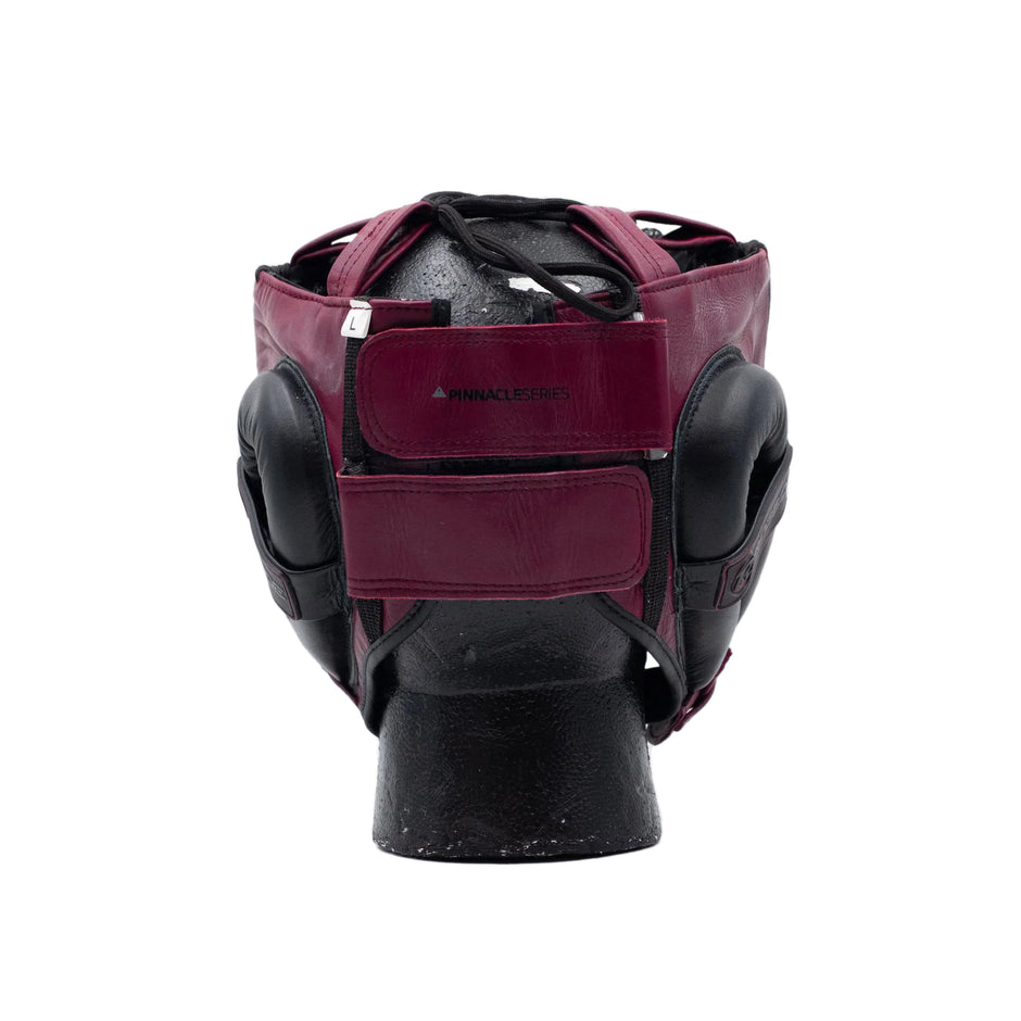 Ringside Pinnacle Series Leather Boxing Bar Head Guard-Maroon