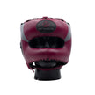 Ringside Pinnacle Series Leather Boxing Bar Head Guard-Maroon