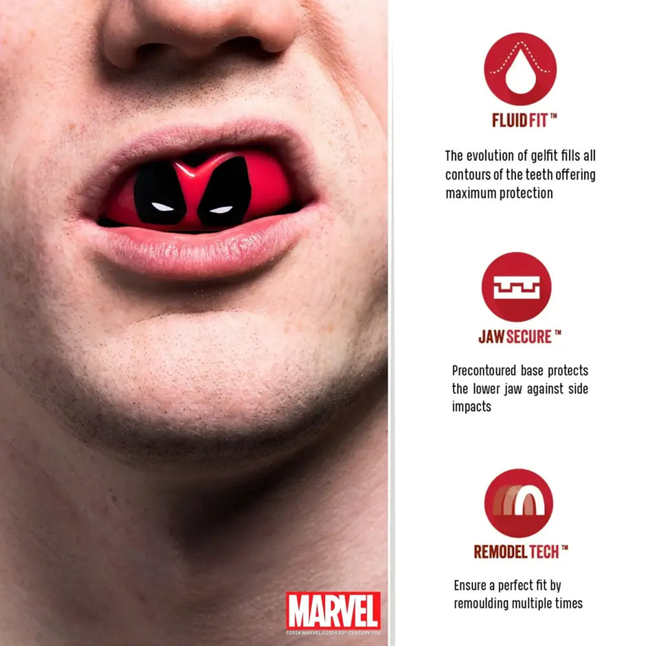 SAFEJAWZ Marvel Deadpool Mouthguard-Adults