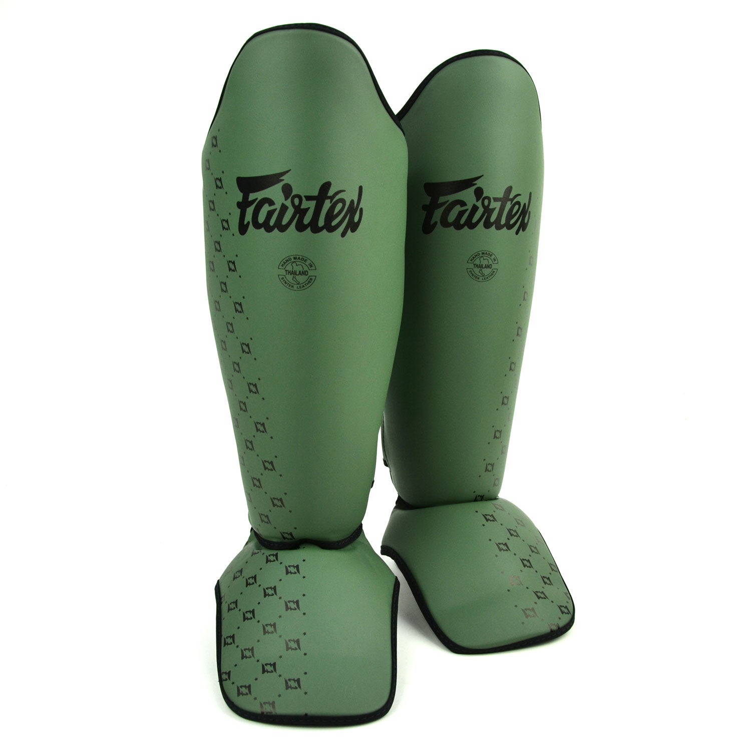 Fairtex SP5 Muay Thai Shin Pads-Olive Green