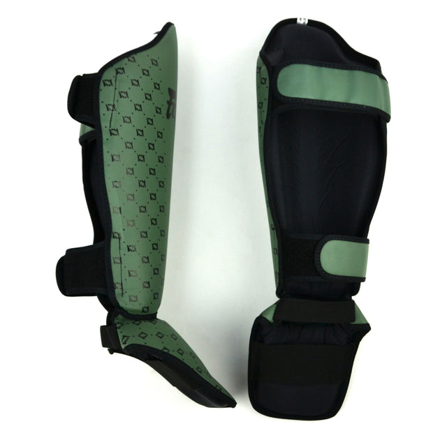 Fairtex SP5 Muay Thai Shin Pads-Olive Green