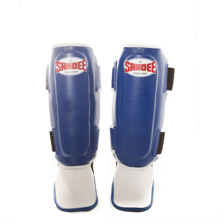 Sandee Authentic Muay Thai Shin Guards-Blue