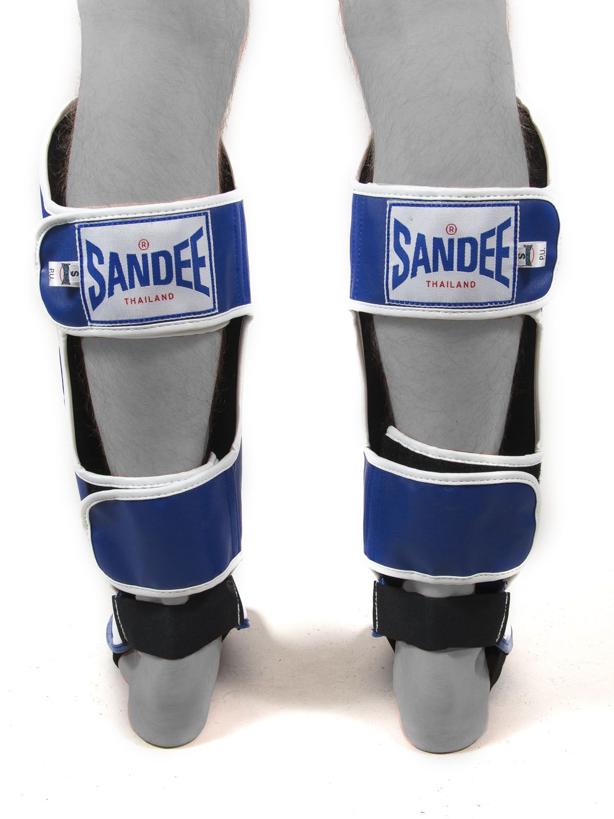 Sandee Authentic Muay Thai Shin Guards-Blue