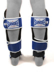 Sandee Authentic Muay Thai Shin Guards-Blue
