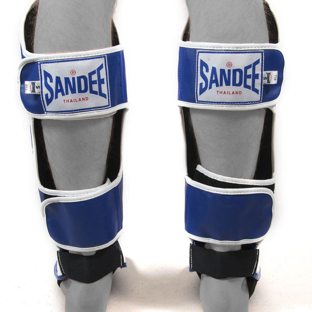 Sandee Authentic Muay Thai Shin Guards-Blue