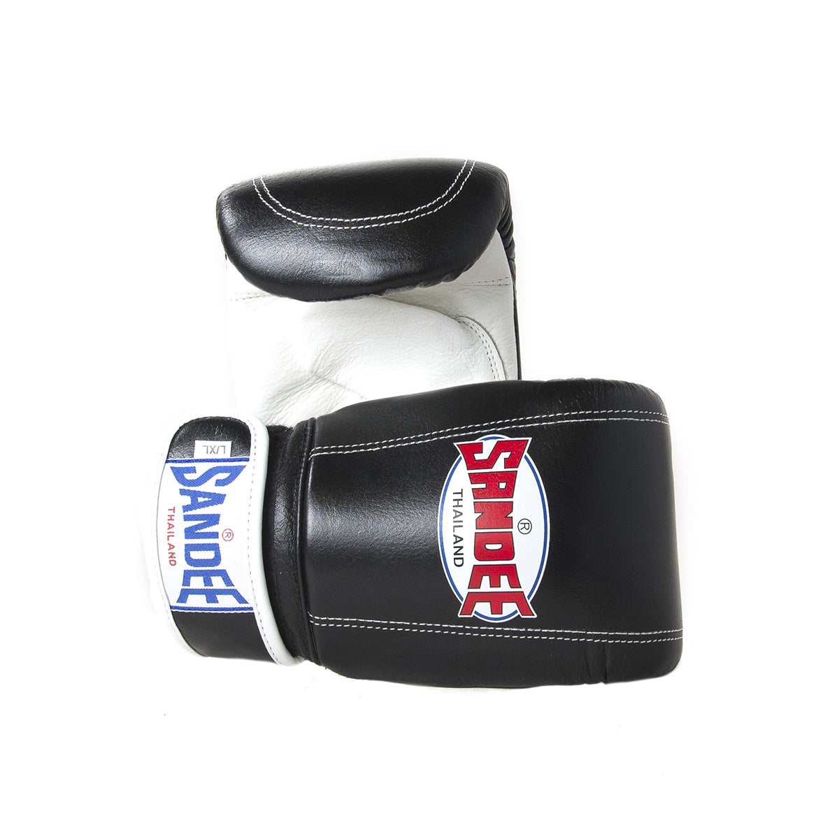 Sandee Velcro Leather Bag Gloves-Black