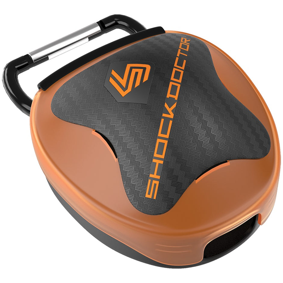 Shock Doctor Anti Bacterial Gum Shield Case-Orange