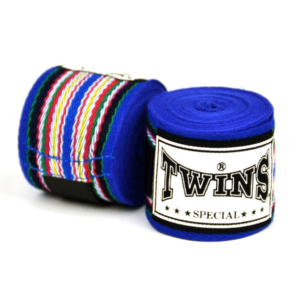 Twins Blue Traditional Cotton Hand Wraps-5M