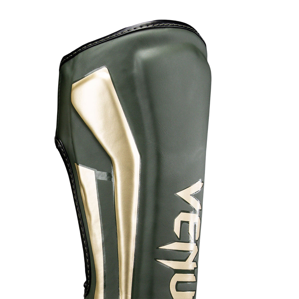 Venum Muay Thai Stand Up Elite Shin Guards-Khaki