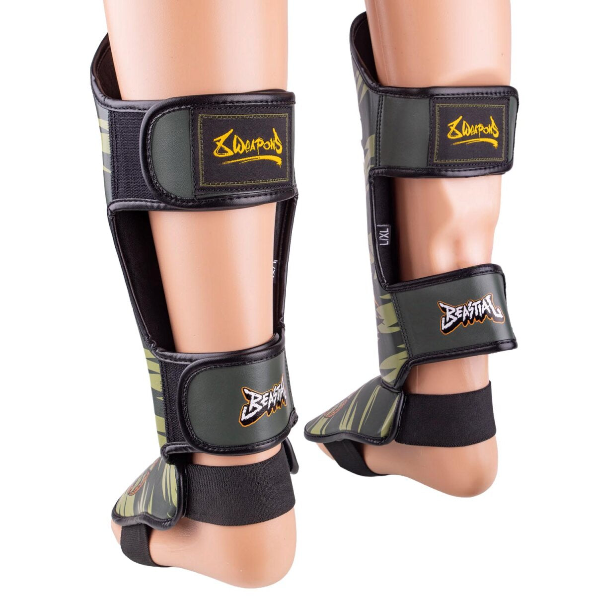 8 Weapons Kids Beastial Viper Muay Thai Shin Guards