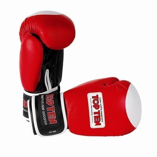 Top Ten WAKO Approved Boxing Gloves-Red (10oz)