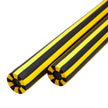 Foam Nunchaku with Cord-Yellow/Black Stripes-12