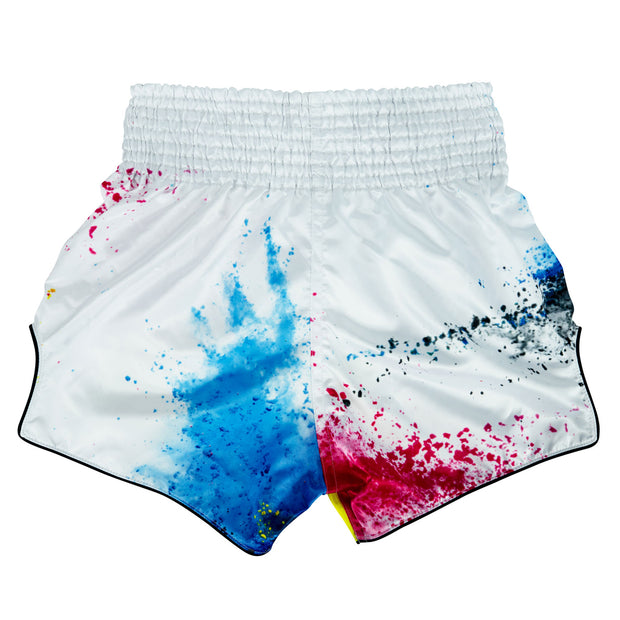 Fairtex Acid Jazz Muay Thai Fight Shorts-White