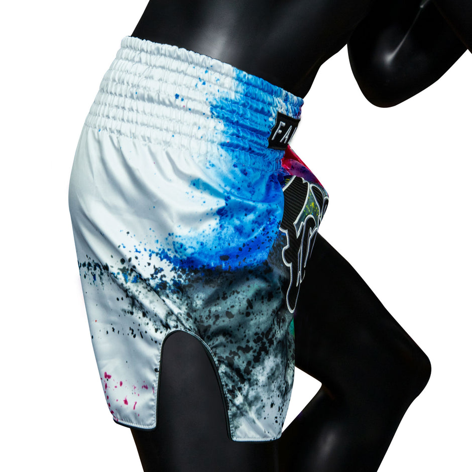Fairtex Acid Jazz Muay Thai Fight Shorts-White