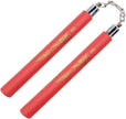 Foam Nunchaku with Metal BB-All Red-12