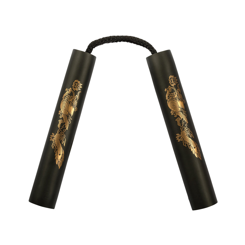Black Nunchaku Foam with Cord-8"