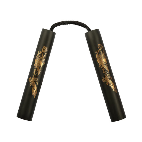 Black Nunchaku Foam with Cord-8"