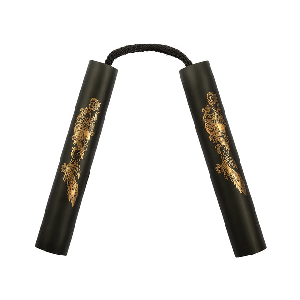 Black Nunchaku Foam with Cord-8"