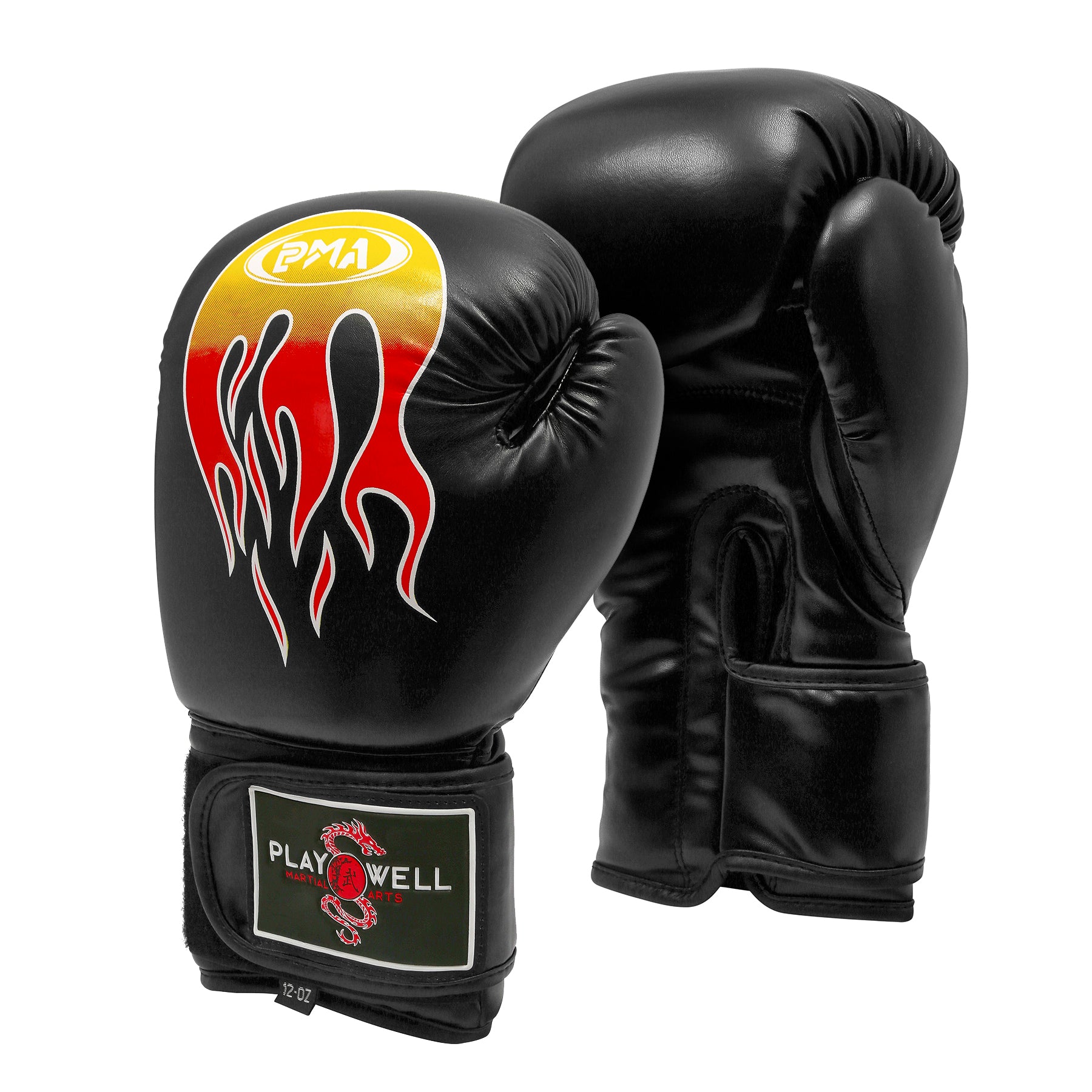 Boxing Pro Series Black Flames Gloves (10oz)
