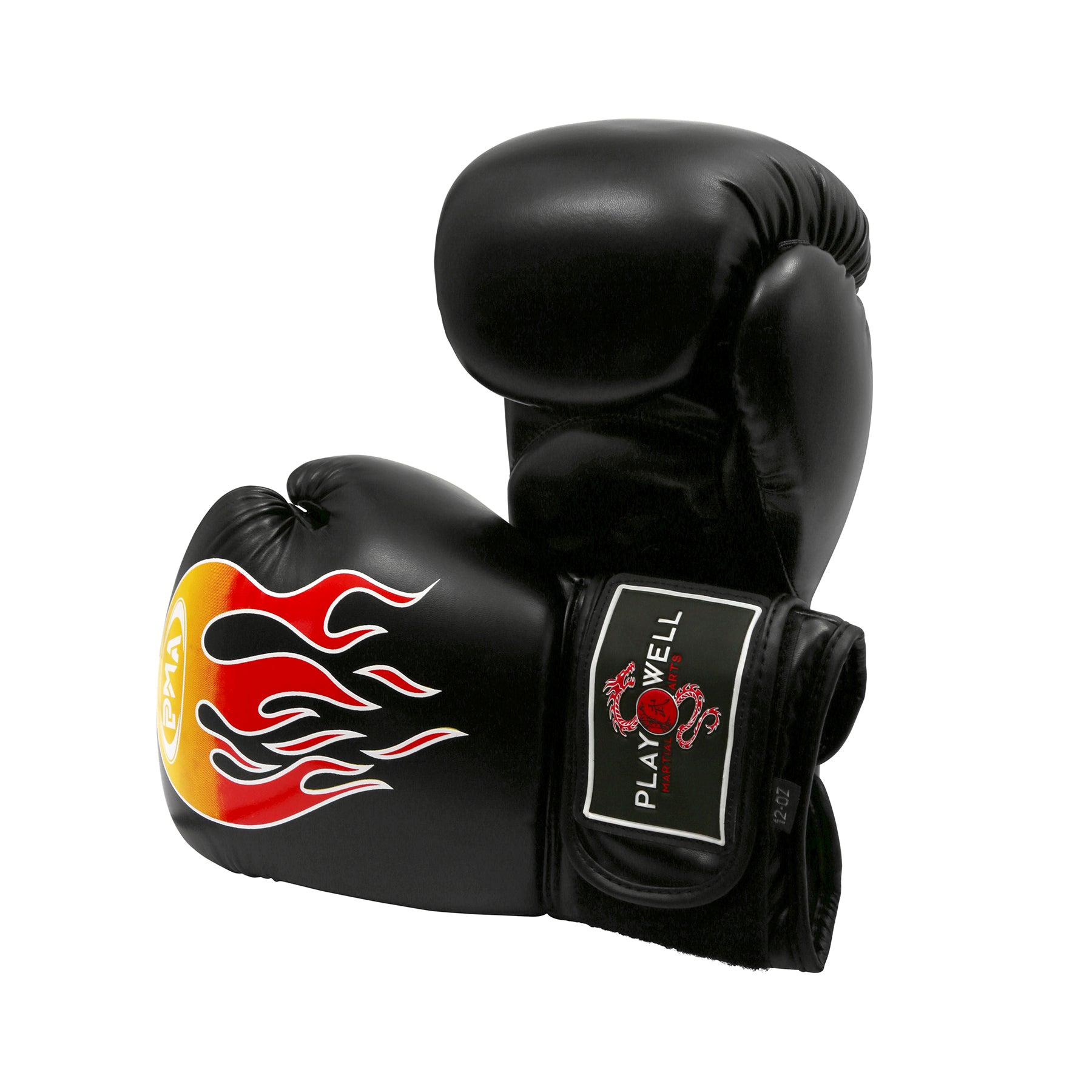 Boxing Pro Series Black Flames Gloves (10oz)