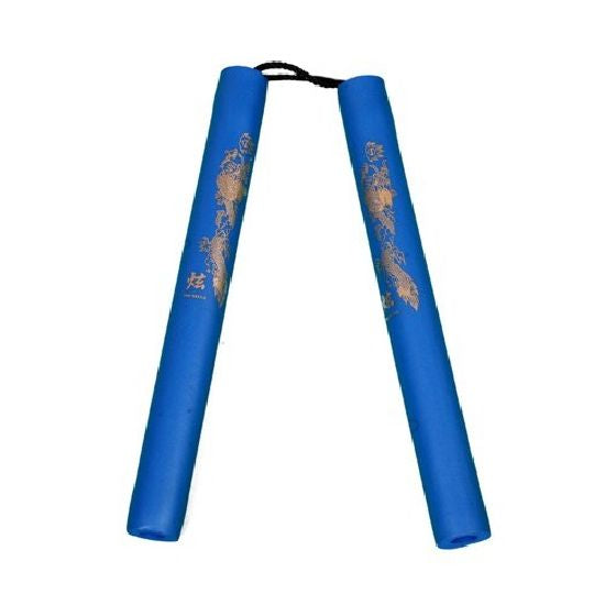 Foam Nunchaku with Cord All Blue Dragon-12