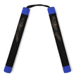 Foam Nunchaku with Cord Black Dragon With Blue Tips-12