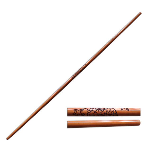 Bo Staff Carved Dragon Tapered 72" (6ft)